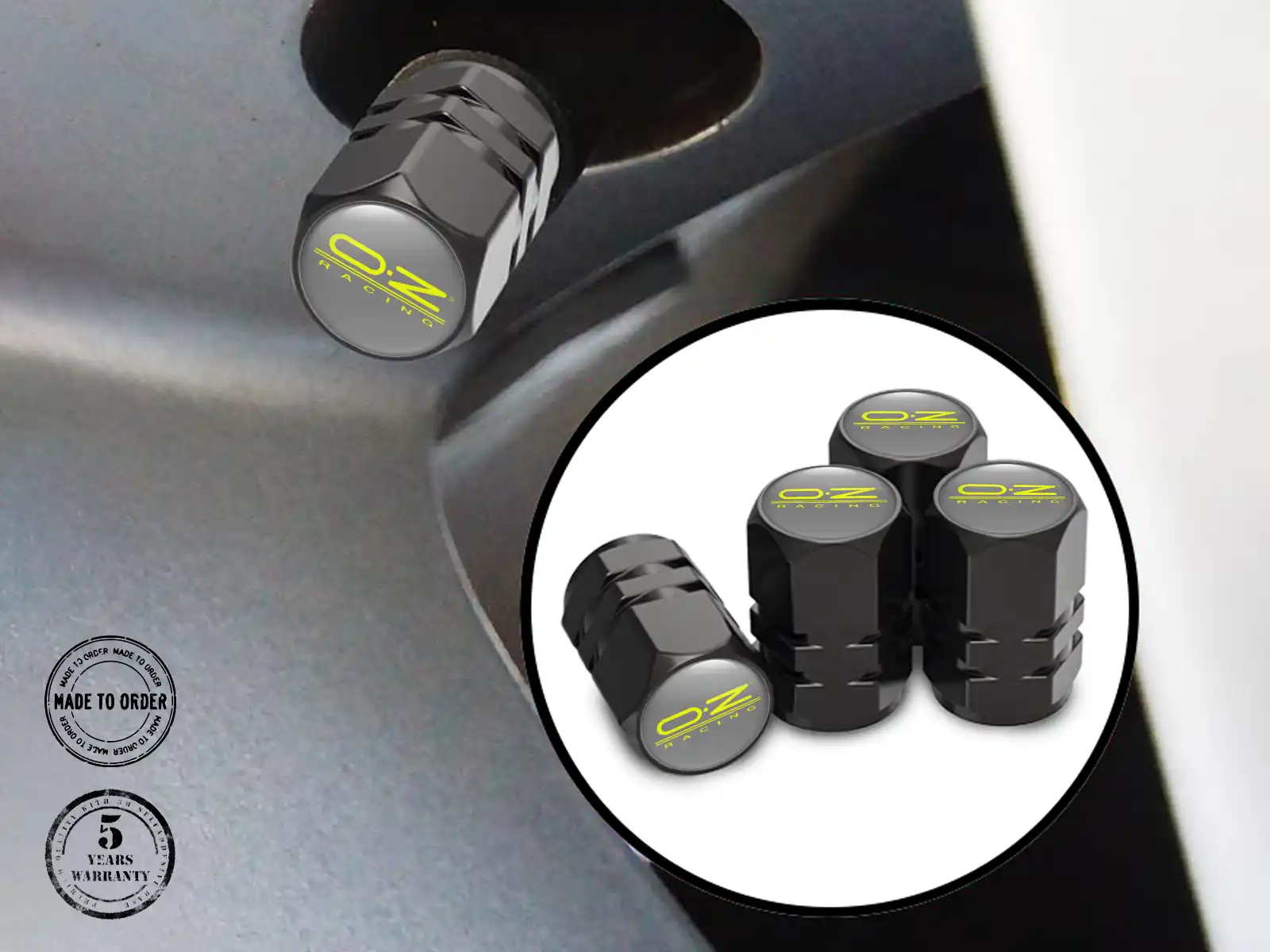 OZ Cappelli valvola Auto Stile Metallizzato